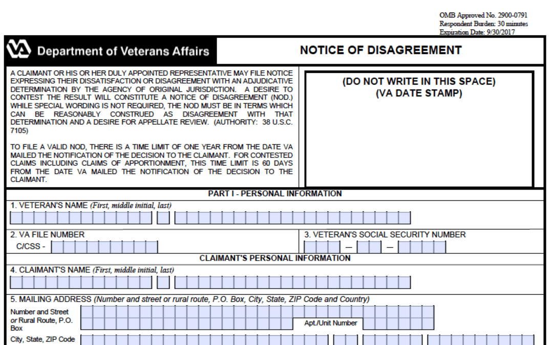 Video Class: Walkthrough a VA Notice of Disagreement (LEGACY)