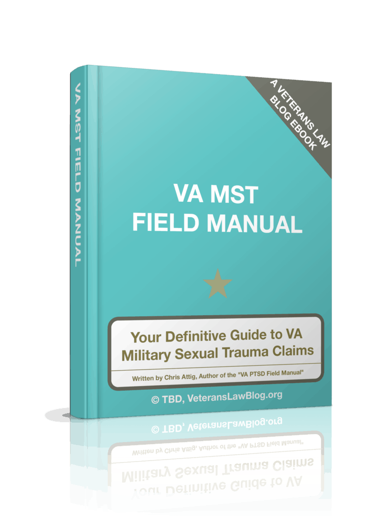 VA MST Claims Field Manual - Veterans Law Blog
