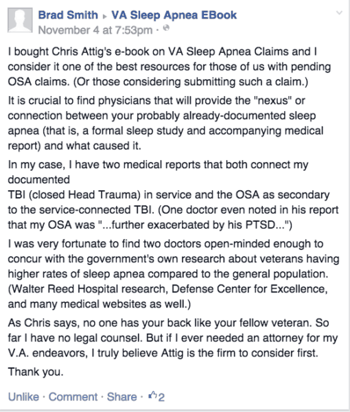 SleepApneaTestimonial.png Veterans Law Blog®