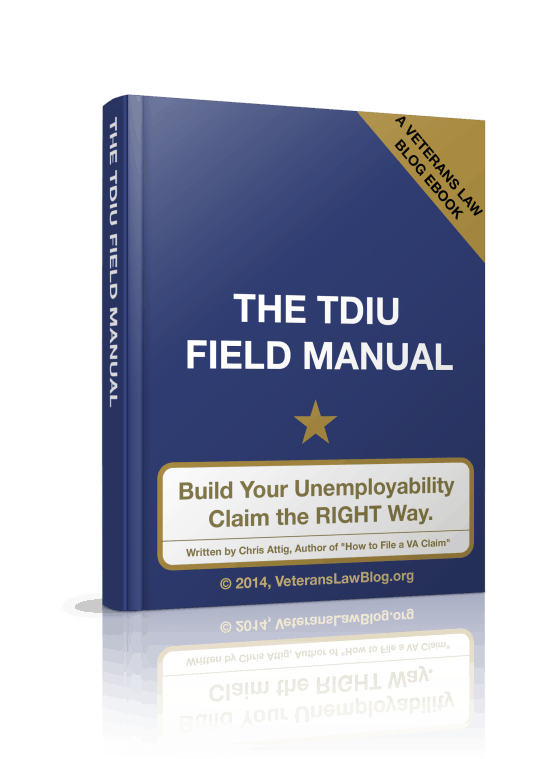 VA TDIU Claim field manual