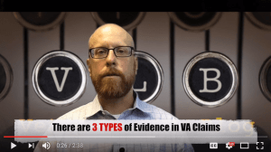 3 types of VA Claims Evidence