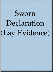 VA Form 21-4138 sworn declaration