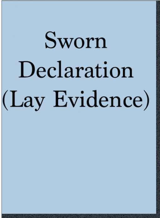 Sworn Declaration - Veterans Law Blog