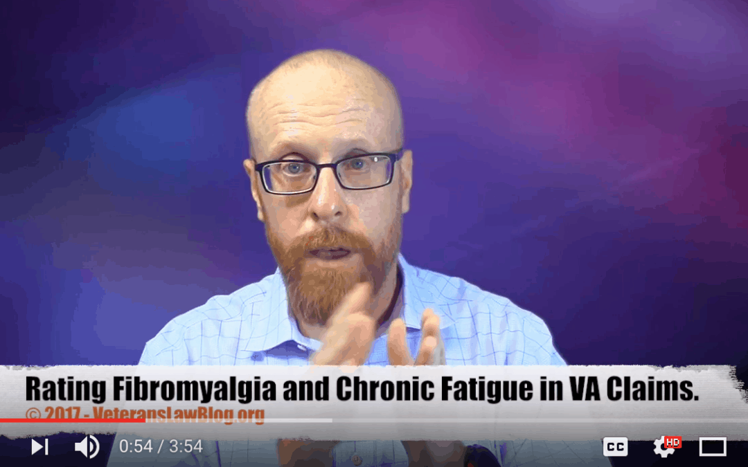 VIDEO: Proving Nexus in VA Claims for Chronic Fatigue and Fibromyalgia