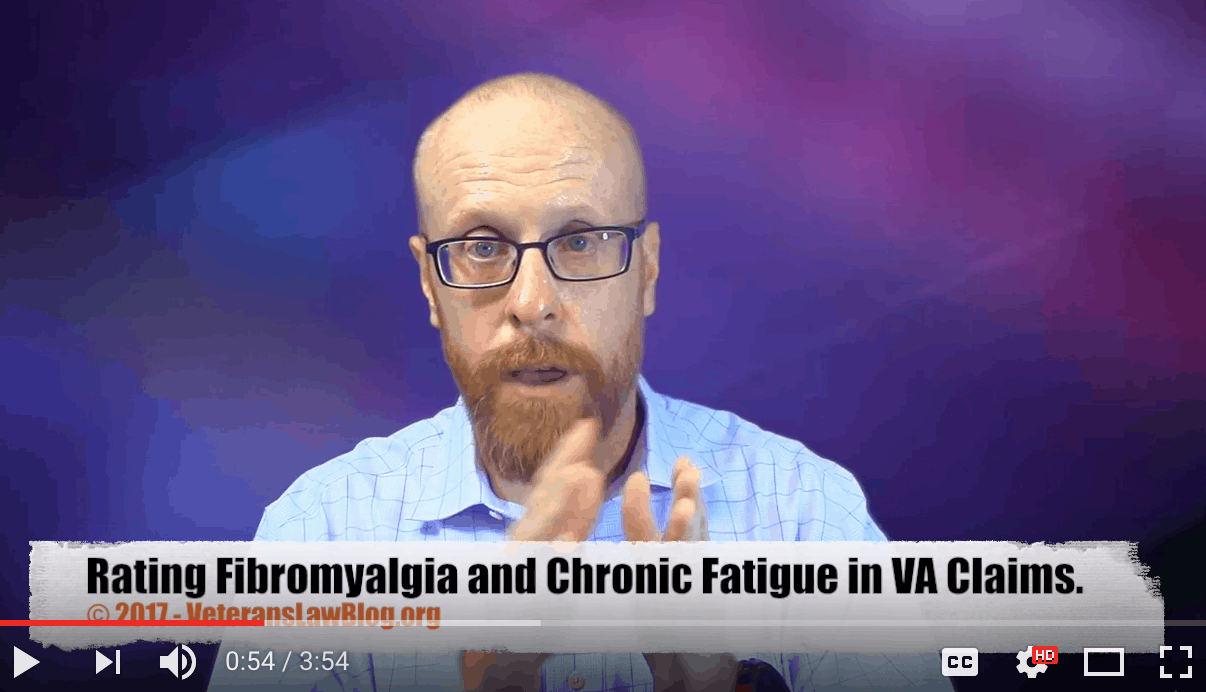 VIDEO: Proving Nexus in VA Claims for Chronic Fatigue and Fibromyalgia